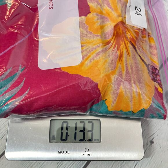 Vintage Hawaiian Midi Dress Womens  Plus 18W Hot Pink Floral Tropical Beach - Picture 13 of 13